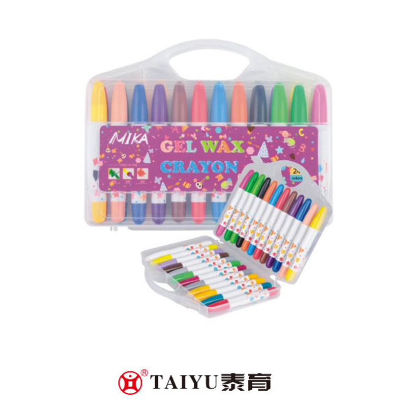 Öğrenciler Pp Kutusunda 24 Renkli Pastel Boya Kullanıyor Pürüzsüz Boyama Crayon-XC 02